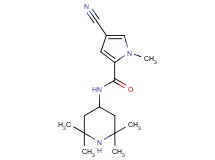4-cyano-1-methyl-N-(2,2,6,6-tetramethylpiperidin-4-yl)-1H-pyrrole-2-carboxamide