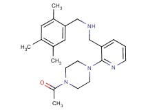 1-[2-(4-acetyl-1-piperazinyl)-3-pyridinyl]-N-(2,4,5-trimethylbenzyl)methanamine