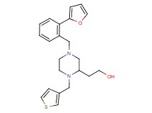 2-[4-[2-(2-furyl)benzyl]-1-(3-thienylmethyl)-2-piperazinyl]ethanol