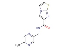 N-[(5-methyl-2-pyrazinyl)methyl]imidazo[2,1-b][1,3]thiazole-6-carboxamide