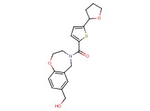 (4-{[5-(tetrahydro-2-furanyl)-2-thienyl]carbonyl}-2,3,4,5-tetrahydro-1,4-benzoxazepin-7-yl)methanol