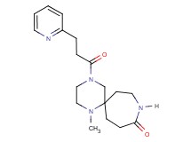 1-methyl-4-[3-(2-pyridinyl)propanoyl]-1,4,9-triazaspiro[5.6]dodecan-10-one
