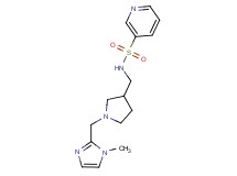 N-({1-[(1-methyl-1H-imidazol-2-yl)methyl]pyrrolidin-3-yl}methyl)pyridine-3-sulfonamide