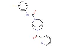 (1S*,5R*)-N-(3-fluorophenyl)-3-(2-pyridinylcarbonyl)-3,6-diazabicyclo[3.2.2]nonane-6-carboxamide