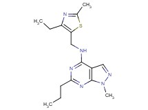 N-[(4-ethyl-2-methyl-1,3-thiazol-5-yl)methyl]-1-methyl-6-propyl-1H-pyrazolo[3,4-d]pyrimidin-4-amine
