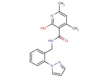 2-hydroxy-4,6-dimethyl-N-[2-(1H-pyrazol-1-yl)benzyl]nicotinamide