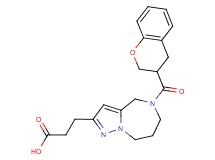 3-[5-(3,4-dihydro-2H-chromen-3-ylcarbonyl)-5,6,7,8-tetrahydro-4H-pyrazolo[1,5-a][1,4]diazepin-2-yl]propanoic acid