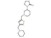 1-(1-{[4-(piperidin-1-ylmethyl)-2-thienyl]methyl}piperidin-3-yl)pyrrolidin-2-one