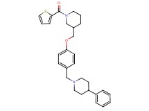 3-({4-[(4-phenyl-1-piperidinyl)methyl]phenoxy}methyl)-1-(2-thienylcarbonyl)piperidine