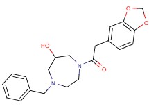 1-(1,3-benzodioxol-5-ylacetyl)-4-benzyl-1,4-diazepan-6-ol