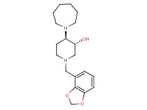 (3R*,4R*)-4-(1-azepanyl)-1-(1,3-benzodioxol-4-ylmethyl)-3-piperidinol