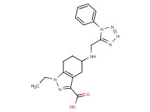 1-ethyl-5-{[(1-phenyl-1H-tetrazol-5-yl)methyl]amino}-4,5,6,7-tetrahydro-1H-indazole-3-carboxylic acid