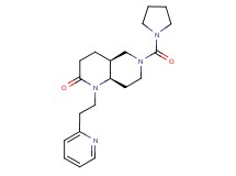 (4aS*,8aR*)-1-(2-pyridin-2-ylethyl)-6-(pyrrolidin-1-ylcarbonyl)octahydro-1,6-naphthyridin-2(1H)-one