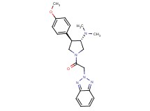 (3S*,4R*)-1-(2H-1,2,3-benzotriazol-2-ylacetyl)-4-(4-methoxyphenyl)-N,N-dimethylpyrrolidin-3-amine