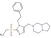 2-{[2-(ethylsulfonyl)-1-(2-phenylethyl)-1H-imidazol-5-yl]methyl}octahydropyrrolo[1,2-a]pyrazine