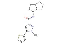 1-methyl-N-[(1S*,3aS*,6aS*)-octahydropentalen-1-yl]-5-(2-thienyl)-1H-pyrazole-3-carboxamide