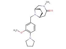 (1S*,6R*)-9-(3-methoxy-4-pyrrolidin-1-ylbenzyl)-3-methyl-3,9-diazabicyclo[4.2.1]nonan-4-one