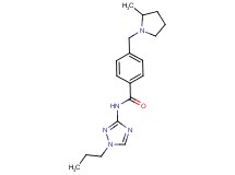 4-[(2-methylpyrrolidin-1-yl)methyl]-N-(1-propyl-1H-1,2,4-triazol-3-yl)benzamide