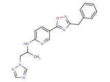 5-(3-benzyl-1,2,4-oxadiazol-5-yl)-N-[1-methyl-2-(1H-1,2,4-triazol-1-yl)ethyl]-2-pyridinamine