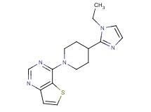 4-[4-(1-ethyl-1H-imidazol-2-yl)-1-piperidinyl]thieno[3,2-d]pyrimidine