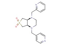 (4aR*,7aS*)-1-(2-pyridinylmethyl)-4-(4-pyridinylmethyl)octahydrothieno[3,4-b]pyrazine 6,6-dioxide