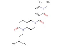 (4aS*,8aR*)-6-[(1-ethyl-6-methyl-2-oxo-1,2-dihydropyridin-3-yl)carbonyl]-1-(3-methylbutyl)octahydro-1,6-naphthyridin-2(1H)-one