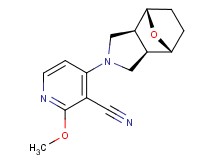 2-methoxy-4-[(1R*,2R*,6S*,7S*)-10-oxa-4-azatricyclo[5.2.1.0~2,6~]dec-4-yl]nicotinonitrile