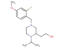 2-[4-(2-fluoro-4-methoxybenzyl)-1-isopropyl-2-piperazinyl]ethanol