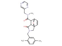 (3aR*,6S*)-2-(2,5-dimethylbenzyl)-N-methyl-1-oxo-N-(pyrazin-2-ylmethyl)-1,2,3,6,7,7a-hexahydro-3a,6-epoxyisoindole-7-carboxamide