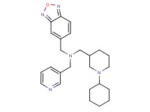 (2,1,3-benzoxadiazol-5-ylmethyl)[(1-cyclohexyl-3-piperidinyl)methyl](3-pyridinylmethyl)amine