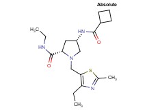 (4S)-4-[(cyclobutylcarbonyl)amino]-N-ethyl-1-[(4-ethyl-2-methyl-1,3-thiazol-5-yl)methyl]-L-prolinamide
