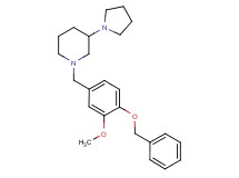 1-[4-(benzyloxy)-3-methoxybenzyl]-3-(1-pyrrolidinyl)piperidine