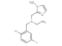 (2-chloro-5-fluorobenzyl)ethyl[(1-methyl-1H-imidazol-2-yl)methyl]amine