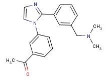 1-[3-(2-{3-[(dimethylamino)methyl]phenyl}-1H-imidazol-1-yl)phenyl]ethanone