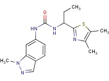 N-[1-(4,5-dimethyl-1,3-thiazol-2-yl)propyl]-N'-(1-methyl-1H-indazol-6-yl)urea