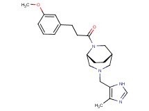 (1S*,5R*)-6-[3-(3-methoxyphenyl)propanoyl]-3-[(4-methyl-1H-imidazol-5-yl)methyl]-3,6-diazabicyclo[3.2.2]nonane
