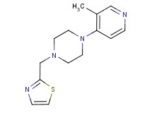 1-(3-methylpyridin-4-yl)-4-(1,3-thiazol-2-ylmethyl)piperazine