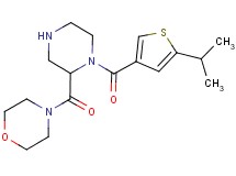 4-({1-[(5-isopropyl-3-thienyl)carbonyl]-2-piperazinyl}carbonyl)morpholine