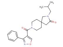2-isobutyl-8-[(3-phenyl-4-isoxazolyl)carbonyl]-2,8-diazaspiro[4.5]decan-3-one