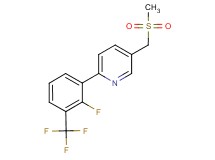 2-[2-fluoro-3-(trifluoromethyl)phenyl]-5-[(methylsulfonyl)methyl]pyridine