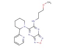 N-(3-methoxypropyl)-6-[2-(2-pyridinyl)-1-piperidinyl][1,2,5]oxadiazolo[3,4-b]pyrazin-5-amine