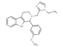 2-[(1-ethyl-1H-imidazol-2-yl)methyl]-1-(3-methoxyphenyl)-2,3,4,9-tetrahydro-1H-beta-carboline