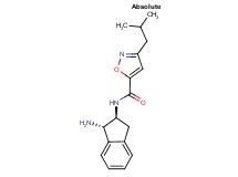 N-[(1S,2S)-1-amino-2,3-dihydro-1H-inden-2-yl]-3-isobutyl-5-isoxazolecarboxamide