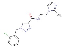 1-(2-chlorobenzyl)-N-[2-(2-methyl-1H-imidazol-1-yl)ethyl]-1H-1,2,3-triazole-4-carboxamide
