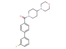 4-{1-[(3'-fluorobiphenyl-4-yl)carbonyl]piperidin-4-yl}morpholine