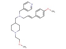 (2E)-N-{[1-(2-methoxyethyl)-4-piperidinyl]methyl}-3-(4-methoxyphenyl)-N-(4-pyridinylmethyl)-2-propen-1-amine