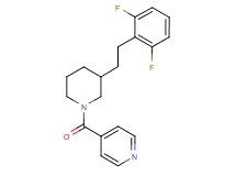 4-({3-[2-(2,6-difluorophenyl)ethyl]-1-piperidinyl}carbonyl)pyridine