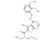 4-[(2,3-dimethoxybenzyl)amino]-N-ethyl-N-(2-hydroxyethyl)-5-methylthieno[2,3-d]pyrimidine-6-carboxamide