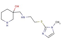 3-[({2-[(1-methyl-1H-imidazol-2-yl)thio]ethyl}amino)methyl]piperidin-3-ol