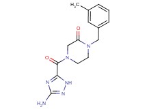 4-[(3-amino-1H-1,2,4-triazol-5-yl)carbonyl]-1-(3-methylbenzyl)piperazin-2-one